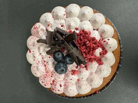 Hindbærmousse kage